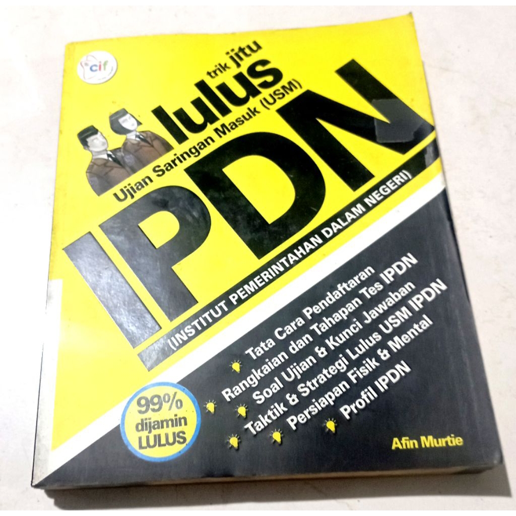 ( OBRAL ) BUKU PENDIDIKAN // PSIKOTES // TRIK JITU LULUS UJIAN SARINGAN MASUK ( USM ) IPDN // ORIGIN