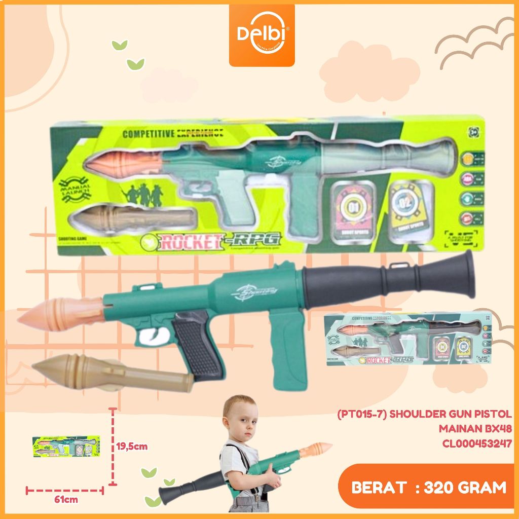 Mainan Anak ROCKET-RPG COMPETITIVE SHOOTING PT015-7 Mainan Tembakan Arah Anak Shoot Sports Rocket An