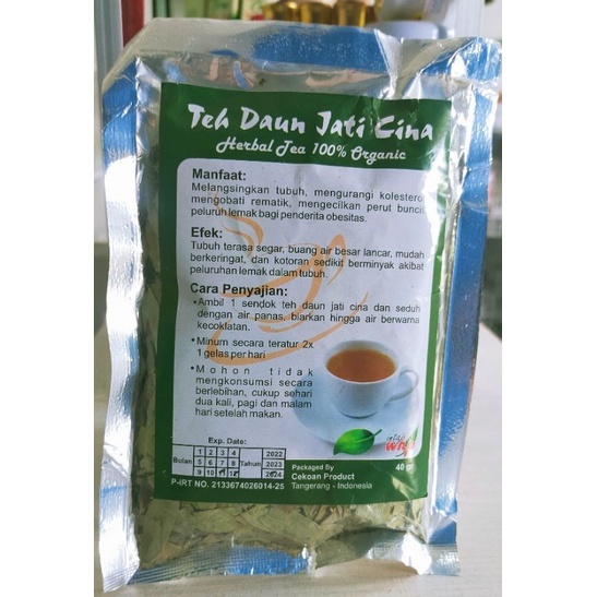 

[oddsolshop] pekanbaru/WHP Teh Daun Jati Cina 40GR Leaf Tea Organic