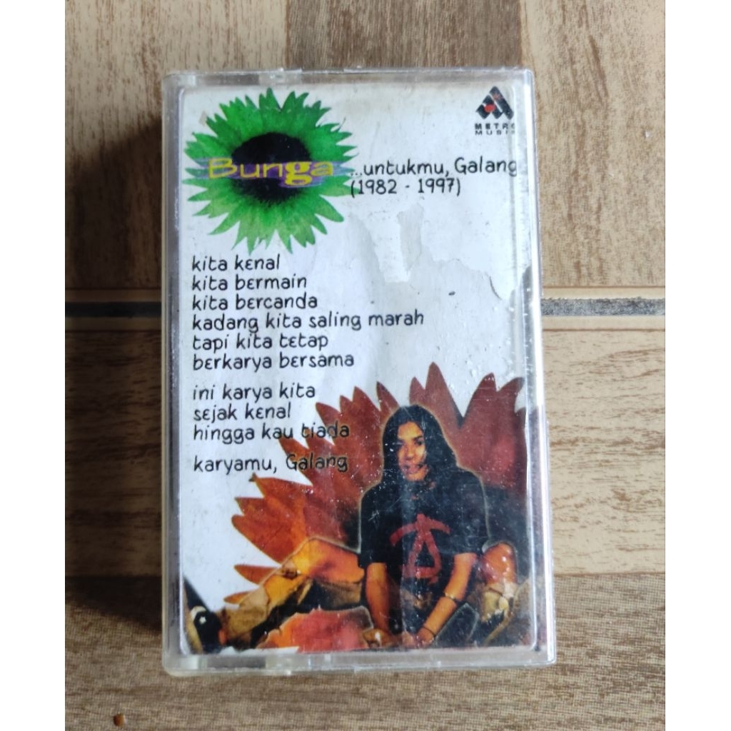 kaset pita BUNGA "untuk mu galang 1982-1997" (baca deskripsi)