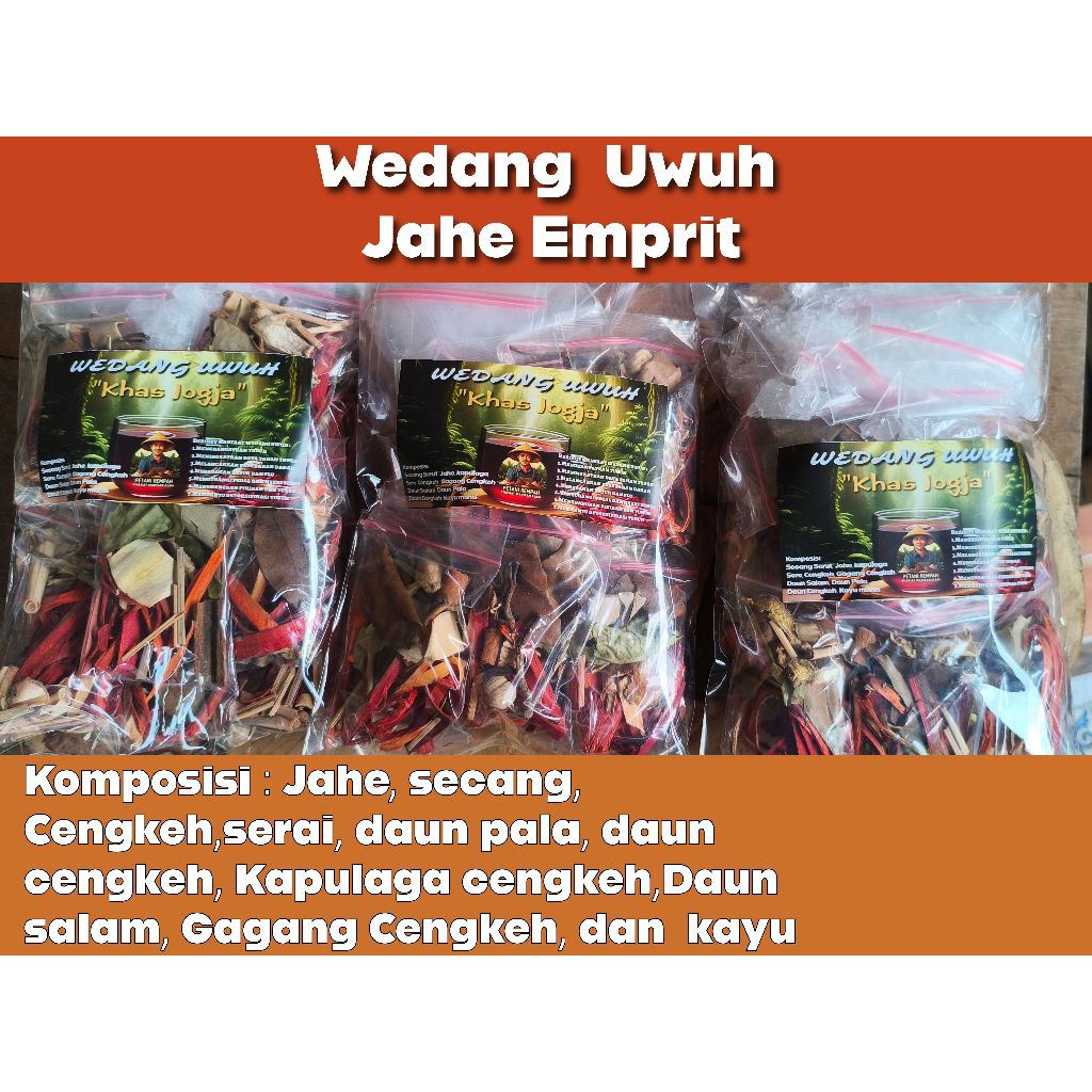 

Wedang Uwuh Extra Jahe Emprit Komplit