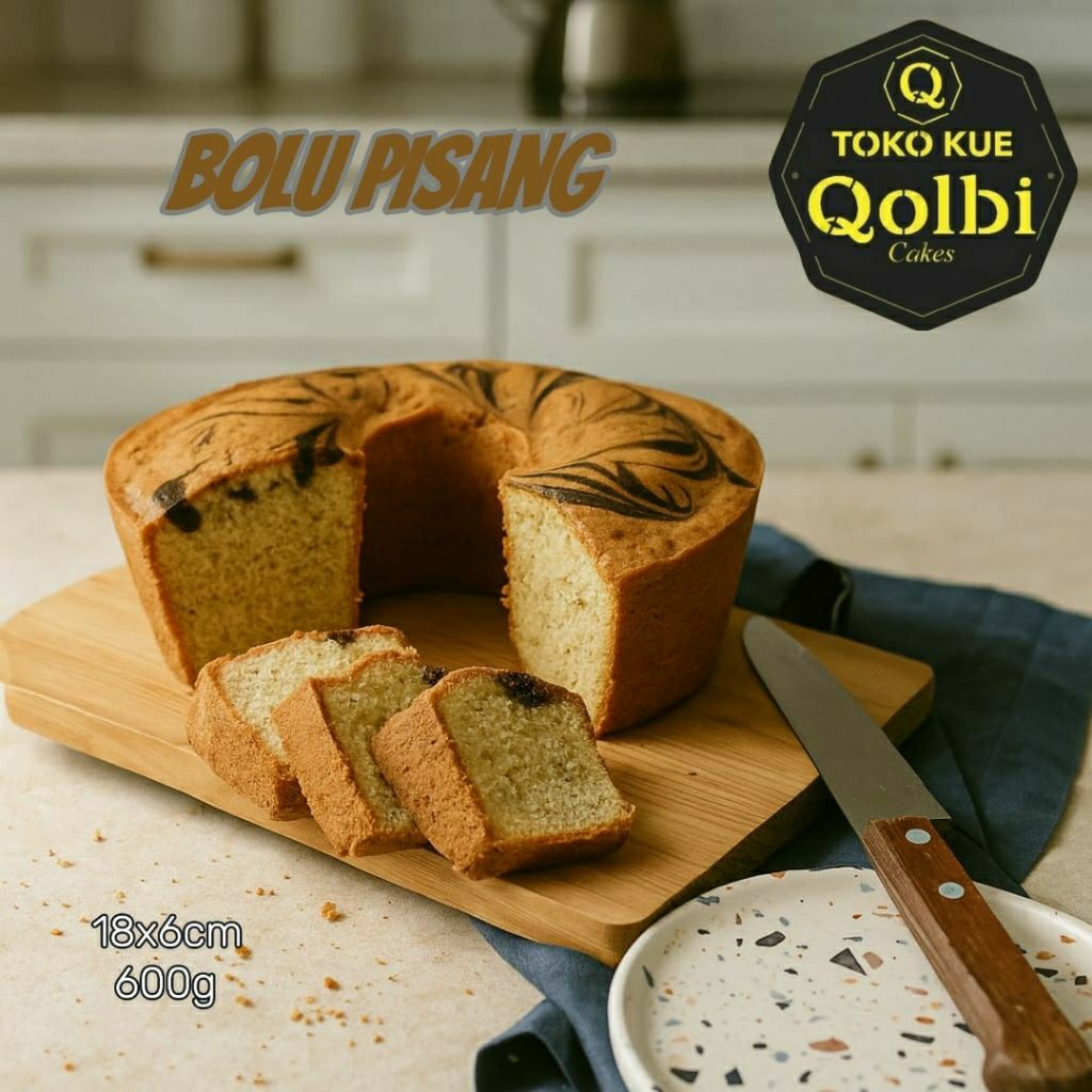 

(Khusus DKI jakarta jabodetabek) Bolu pisang DM18cm