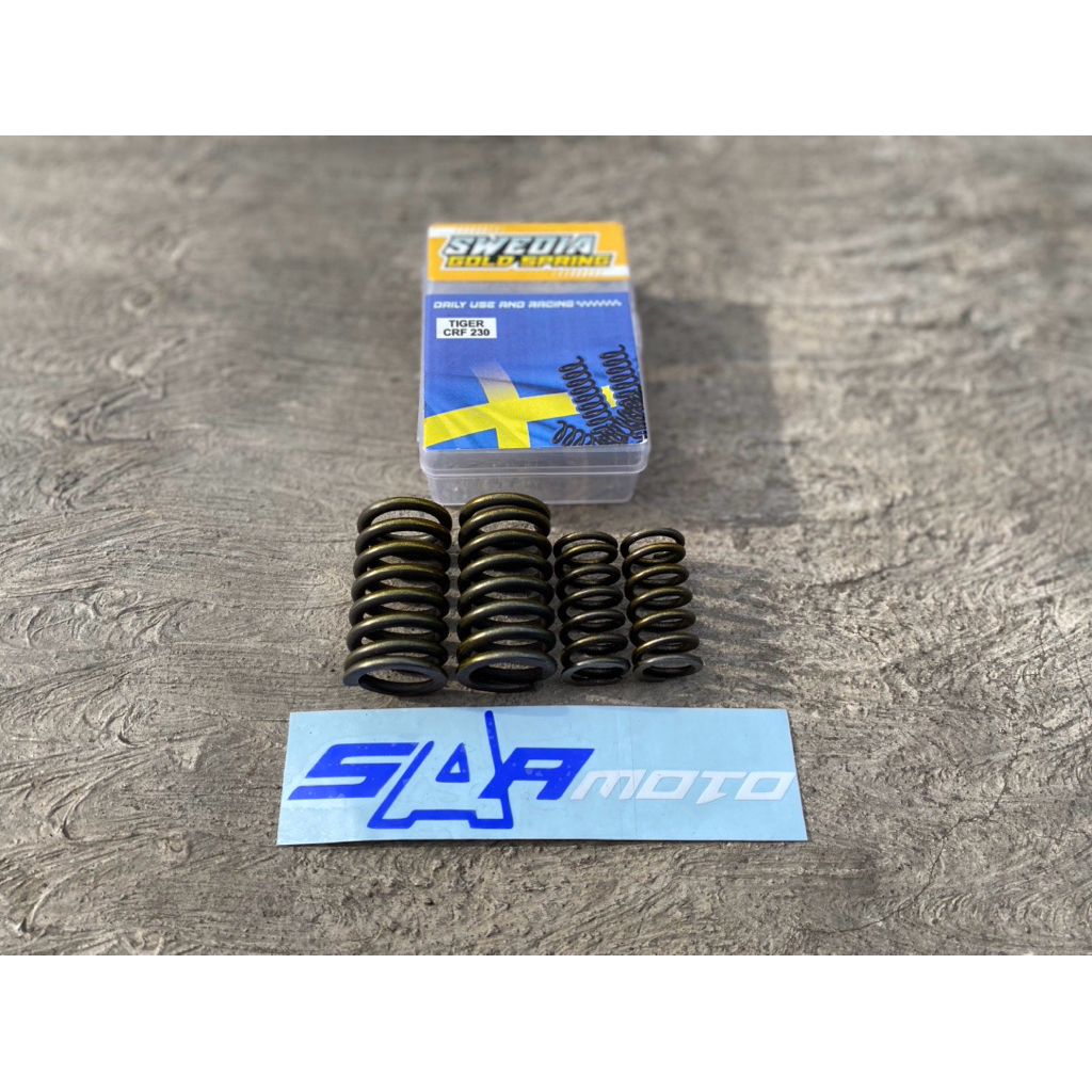 per klep tiger swedia gold set besar kecil per klep swedia