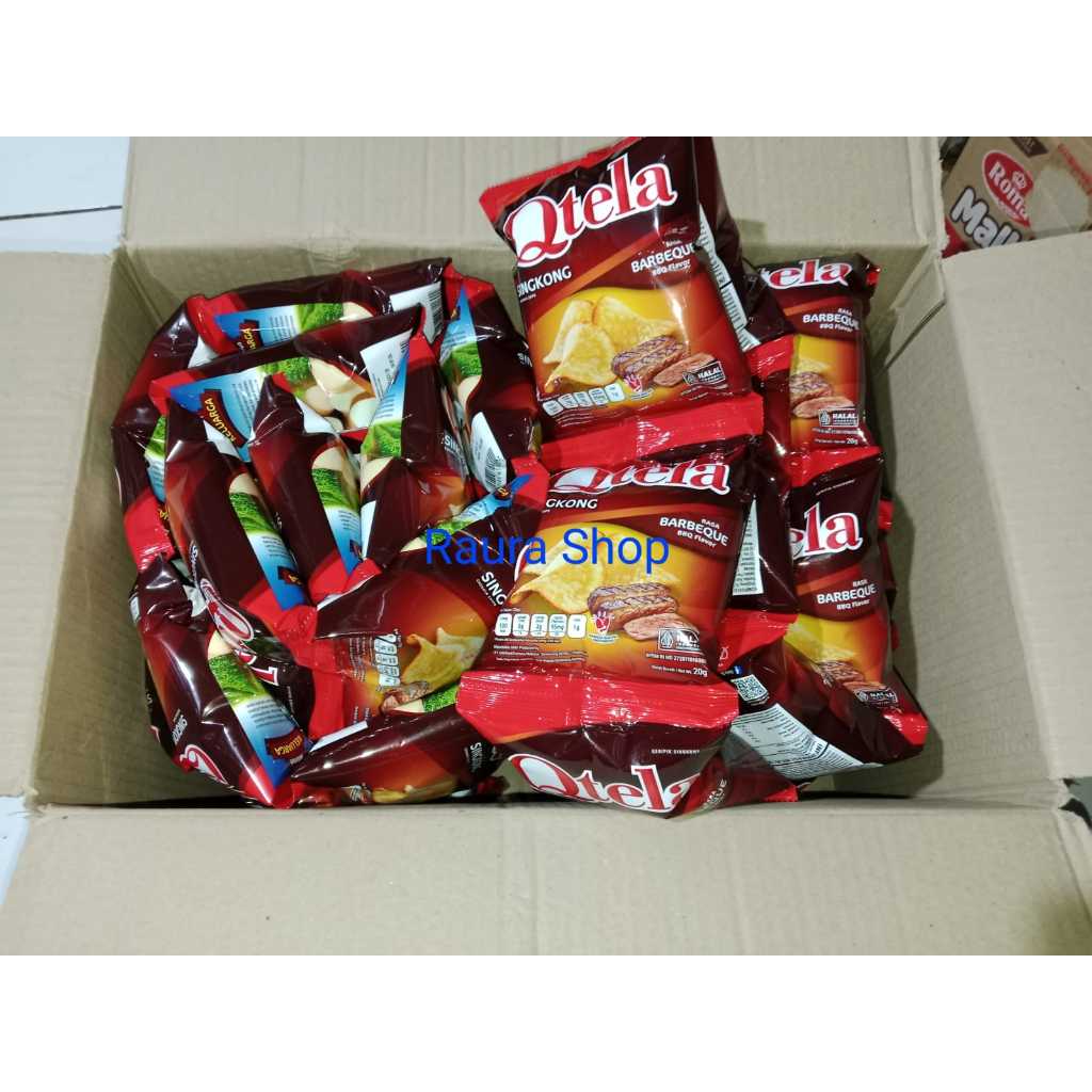 

Qtela Keripik Singkong Rasa Barberque 1 Renceng Isi 10 pcs @30gr