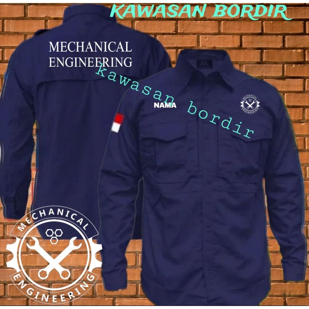 Premium kemeja tactical mechanical engineering seragam mechanical engineering baju mechanical engine