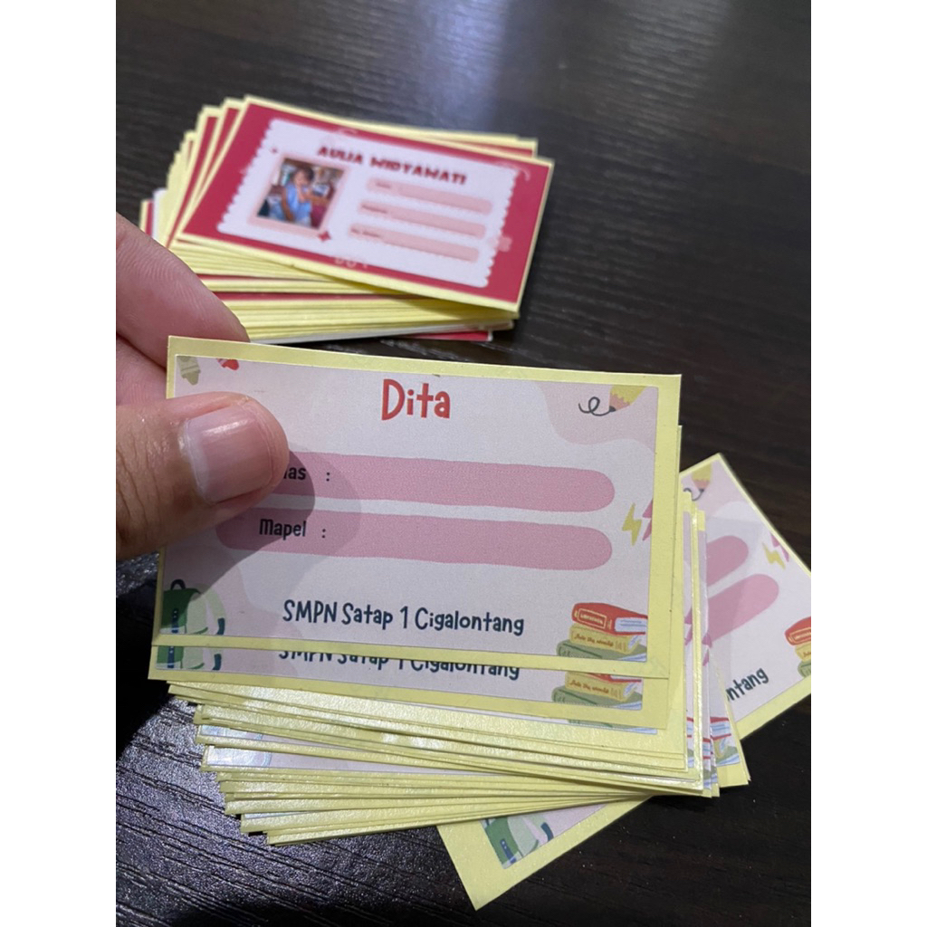 

Stiker Mata Pelajaran custom Murah