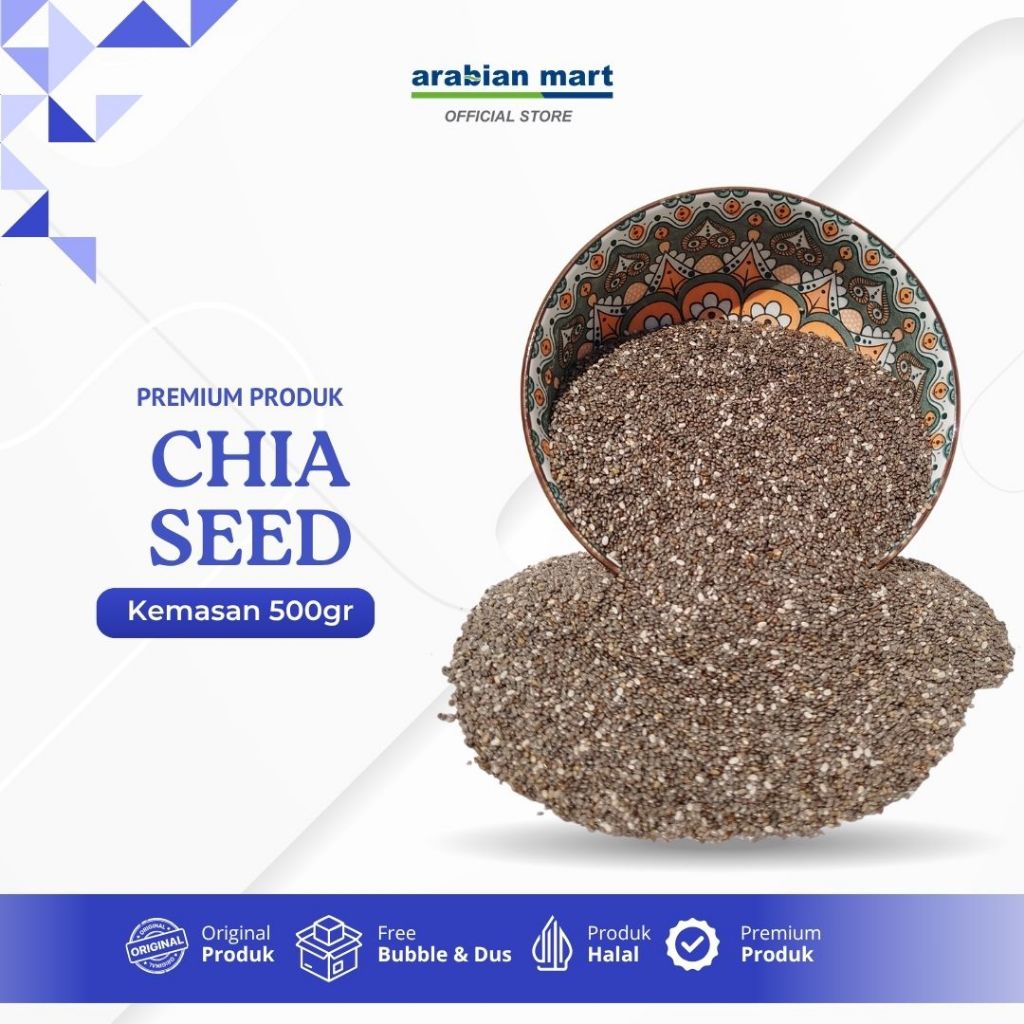 

Black Chia Seed Organic 500gr dari Mexico Kaya Omega 3, Antioksidan, Lebih Kaya Dari Almond Salmon