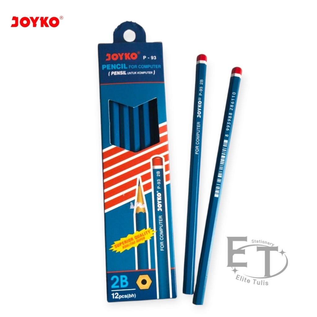 

SELUSIN (12 PCS) Pensil 2B Joyko P-93 /PENSIL 2B
