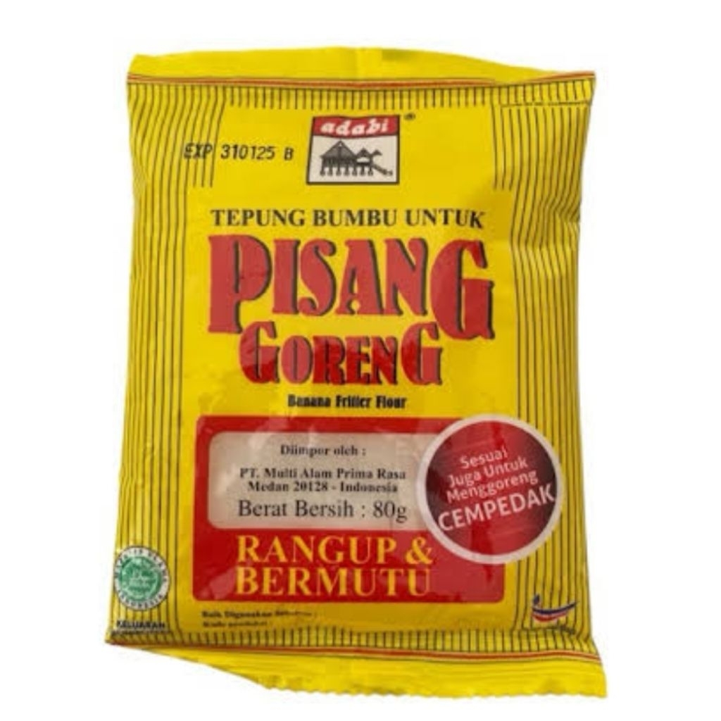 

Adabi Tepung Pisang Goreng Crispy 250 gr
