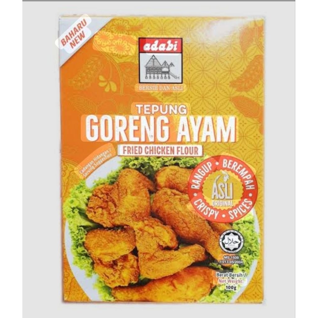 

Adabi Tepung Bumbu Ayam Goreng 150 gr