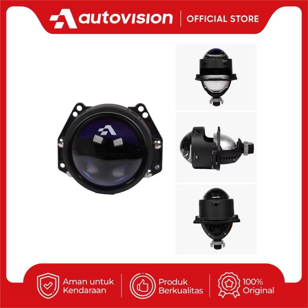 Headlamp Motor BiLED/Projector 2.5" MONSTER ND 45W BiLED Blue Lens FCO 6000K/3-Colors