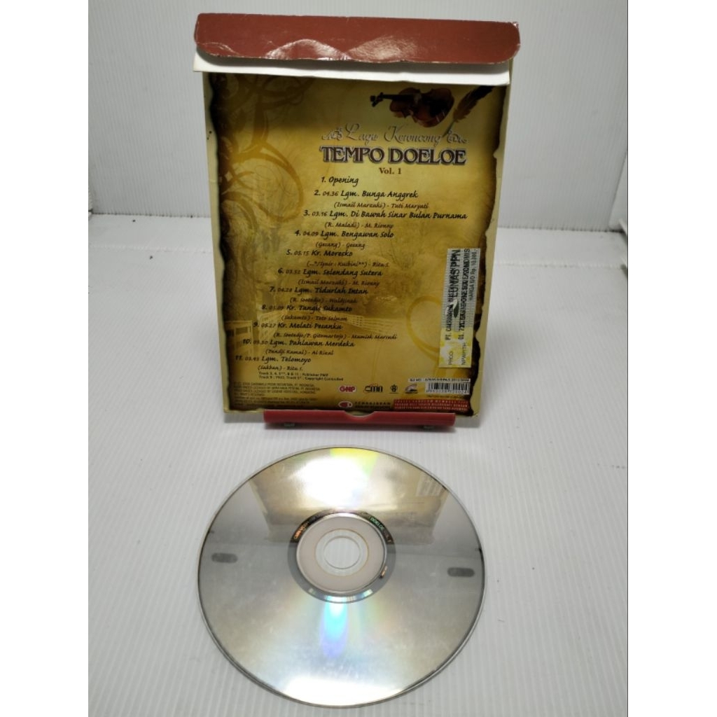 VCD Karaoke Lagu Keroncong Tempo Dulu