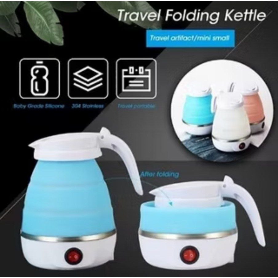 Tekonesia teko listrik / Teko Lipat Elektrik Silikon Portable Premium Tabs