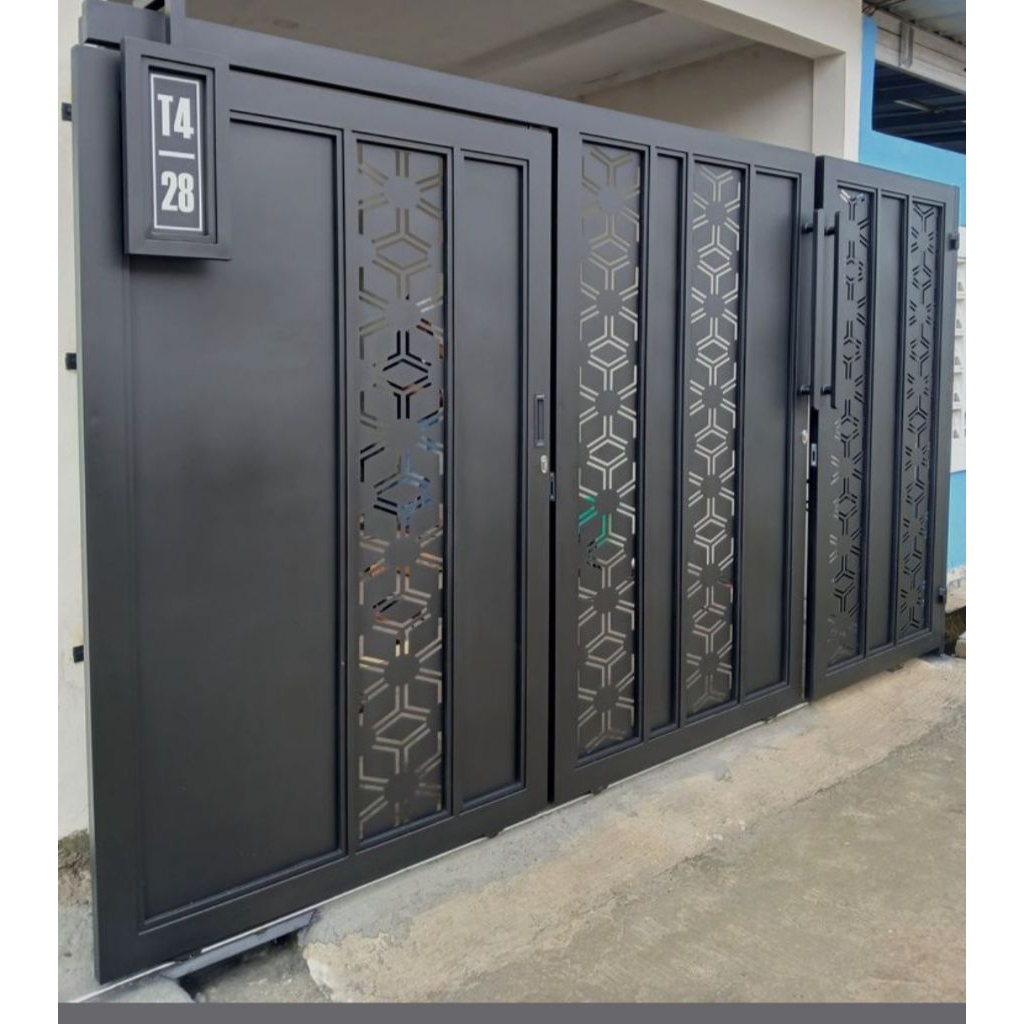 PINTU GERBANG BESI | PINTU DORONG | PINTU LIPAT | PAGER BESI | PINTU BESI | PINTU MINIMALIS | PINTU 