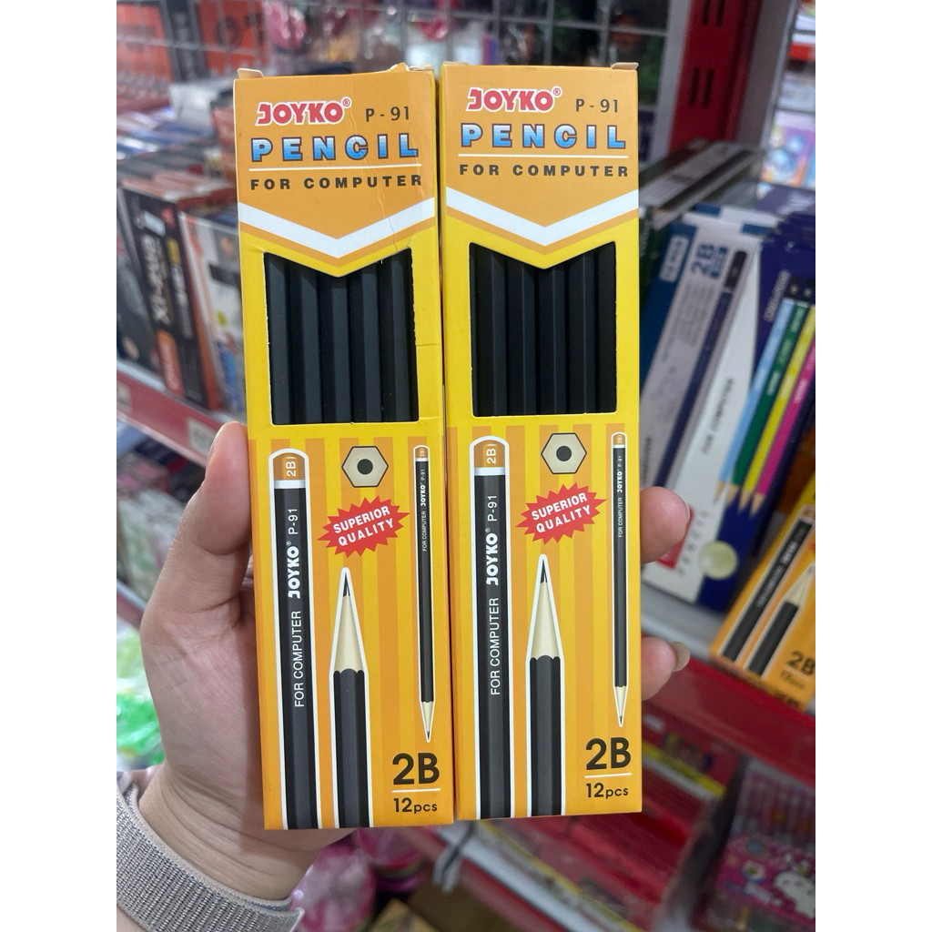 

PENSIL 2B JOYKO P-91 / PENSIL UJIAN 2B / PENSIL JOYKO isi 12 pcs