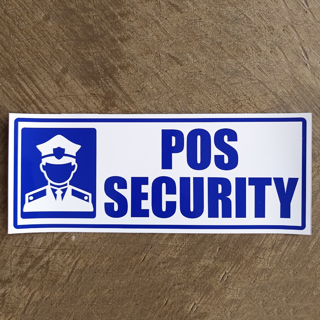 

Stiker Pos Security 30x12cm anti air
