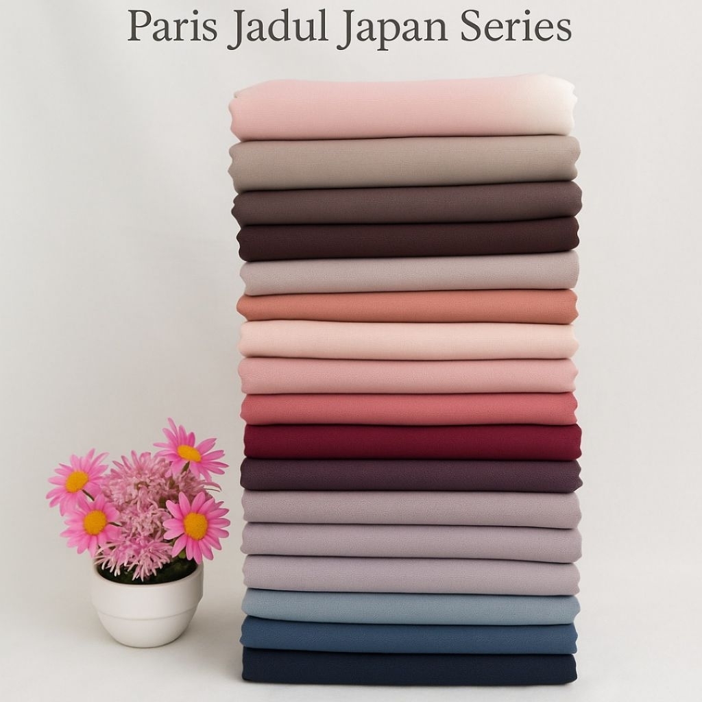 FREEPOUCH. JILBAB PARIS JAPAN/PARIS JADUL PREMIUM bahan adem jilbab segiempat wanita