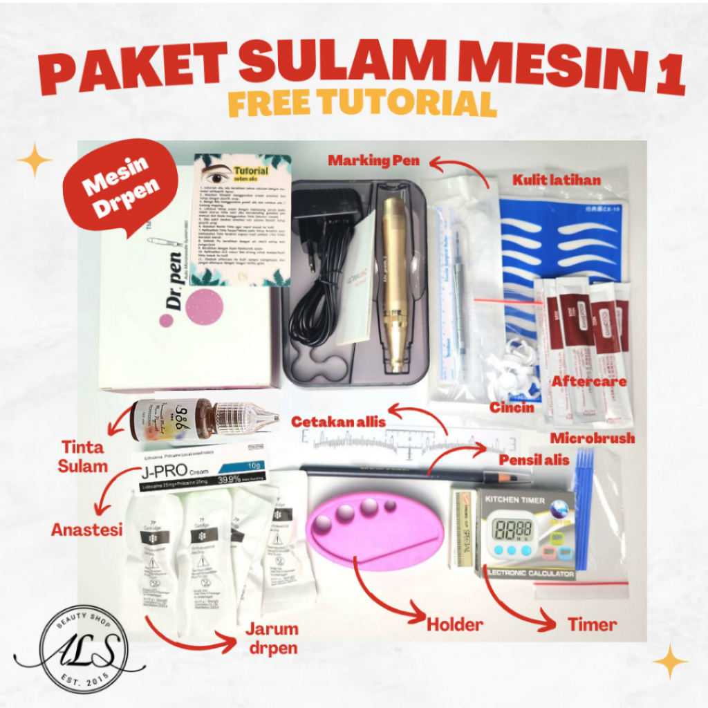 PAKET ALIS DR PEN / BIBIR / EYELINER ALAT DR PEN 1 LENGKAP