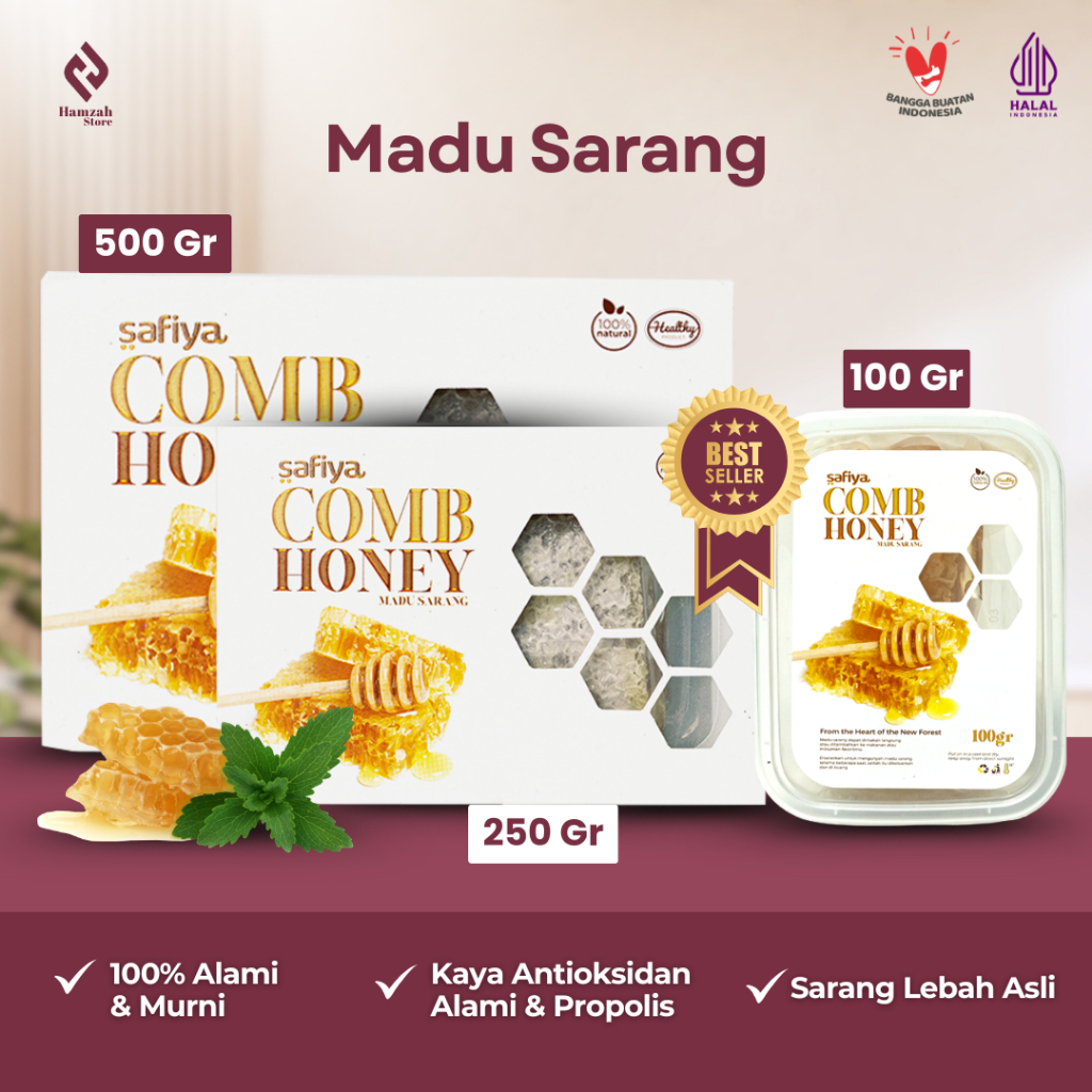 

Madu Sarang Murni 500gr Sarang Madu Asli Original