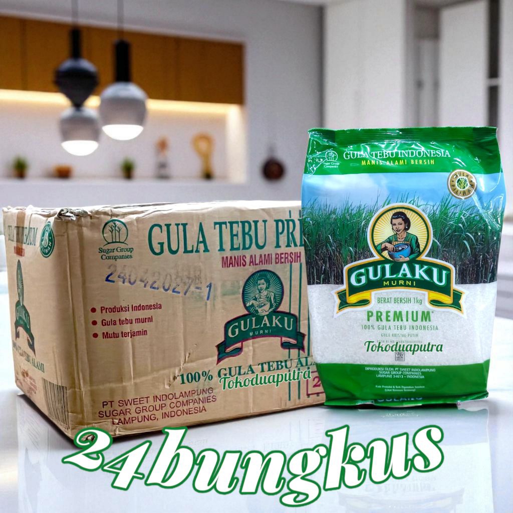 

Gulaku Putih Premium 1 Kg*24 Psc