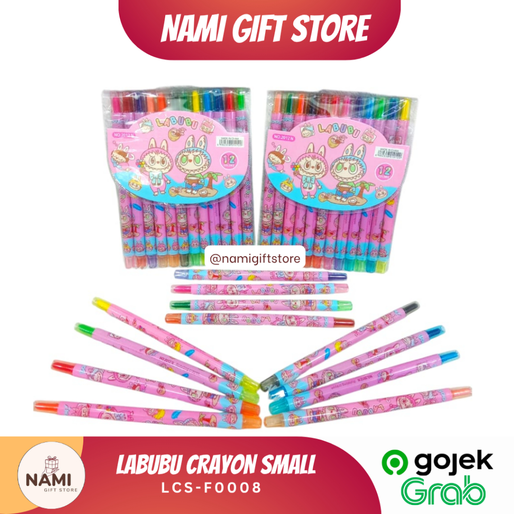 

[LCS-F0008] Labubu Crayon Small Warna Putar/ Krayon Twist 12 Warna Mini Pensil Warna Warni Perlengkapan Mewarnai