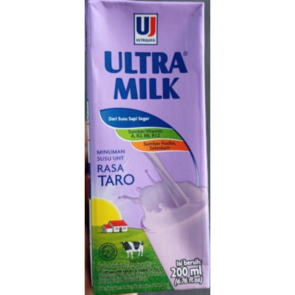 

Ultra Milk Susu UHT Steril Slim Taro 200 ml