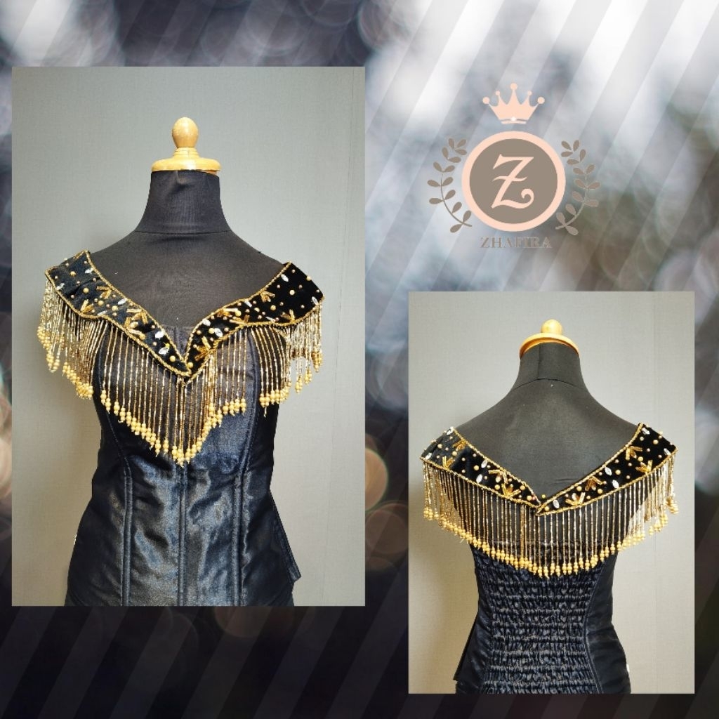 HIASAN DADA GAUN ATAU KEBAYA PENGANTIN/HIASAN DADA PAYET RUMBAI