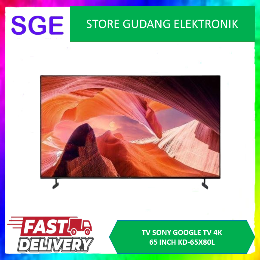 TV SONY KD-65X80L GOOGLE TV 65 INCH 4K HDR DOLBY ATMOS NEW / KD-65X80K