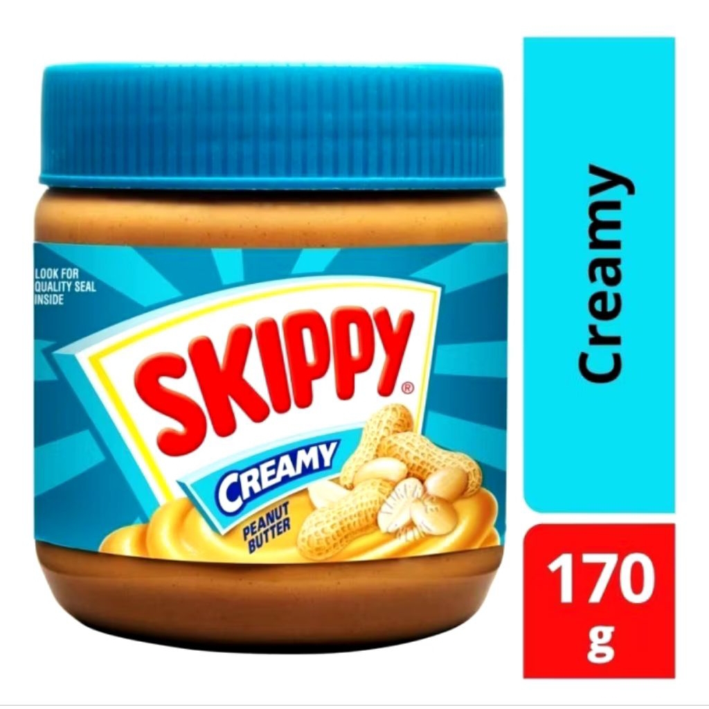 

Skippy Jam Creamy & Chrunchy Peanut Butter 170 gram