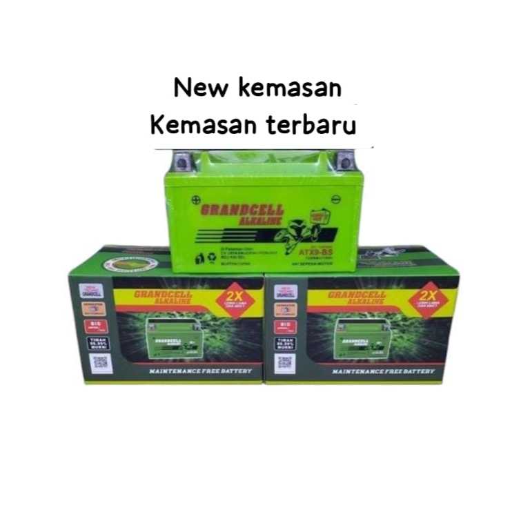 AKI MOTOR KERING|AKI ALKALINE GRANCELL KAWASAKI NINJA 250 R FI 12V 9AH 10HR 2X LEBIH AWET  ALKALINE 