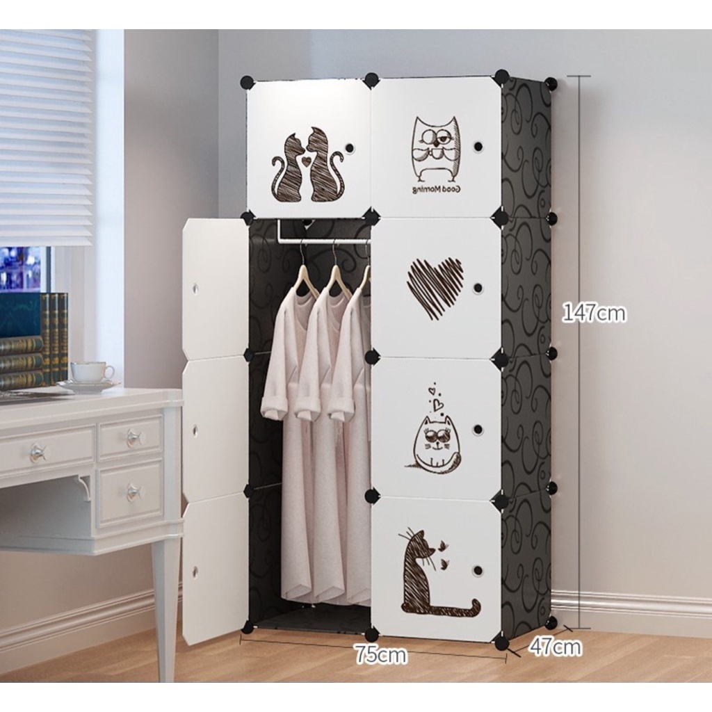 Lemari Plastik Lemari Susun Lemari Pakaian Gantung Lemari 8kotak Lemari Plastik Tas Lemari Plastik 2