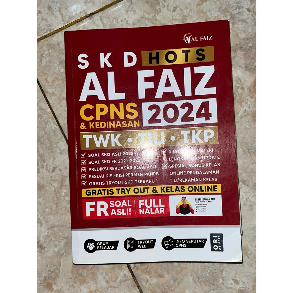 Preloved Buku SKD KEDINASAN CPNS PRIVAT AL FAIZ 2024