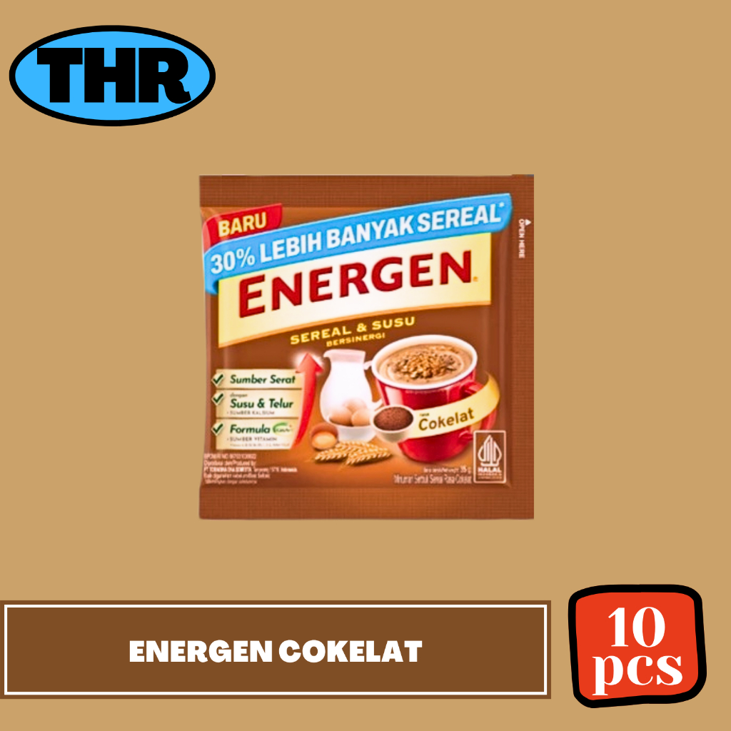

Energen Coklat 1 Renceng isi 10 sachet