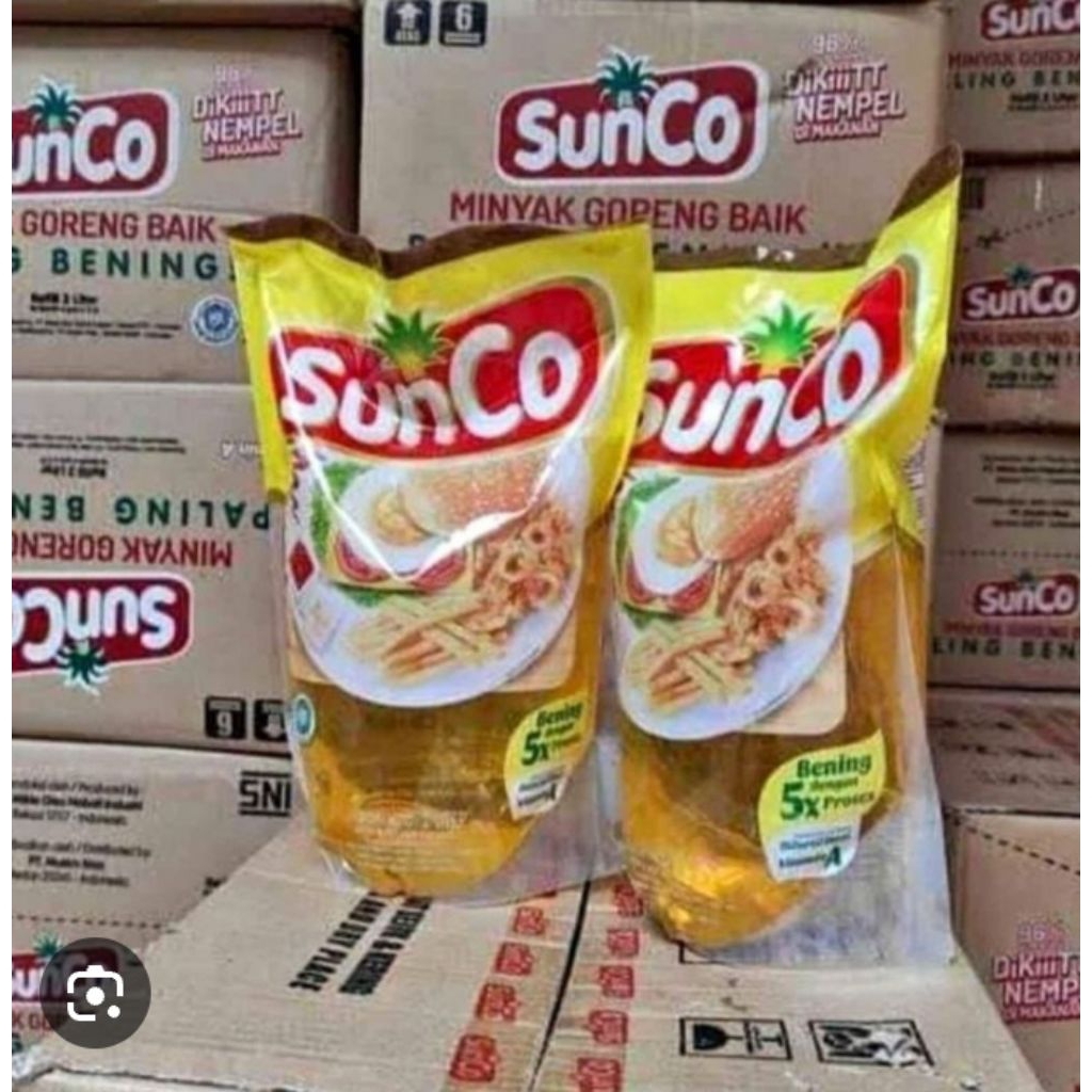 

Minyak goreng Sunco 6 pcs x 2 Liter (1 karton)