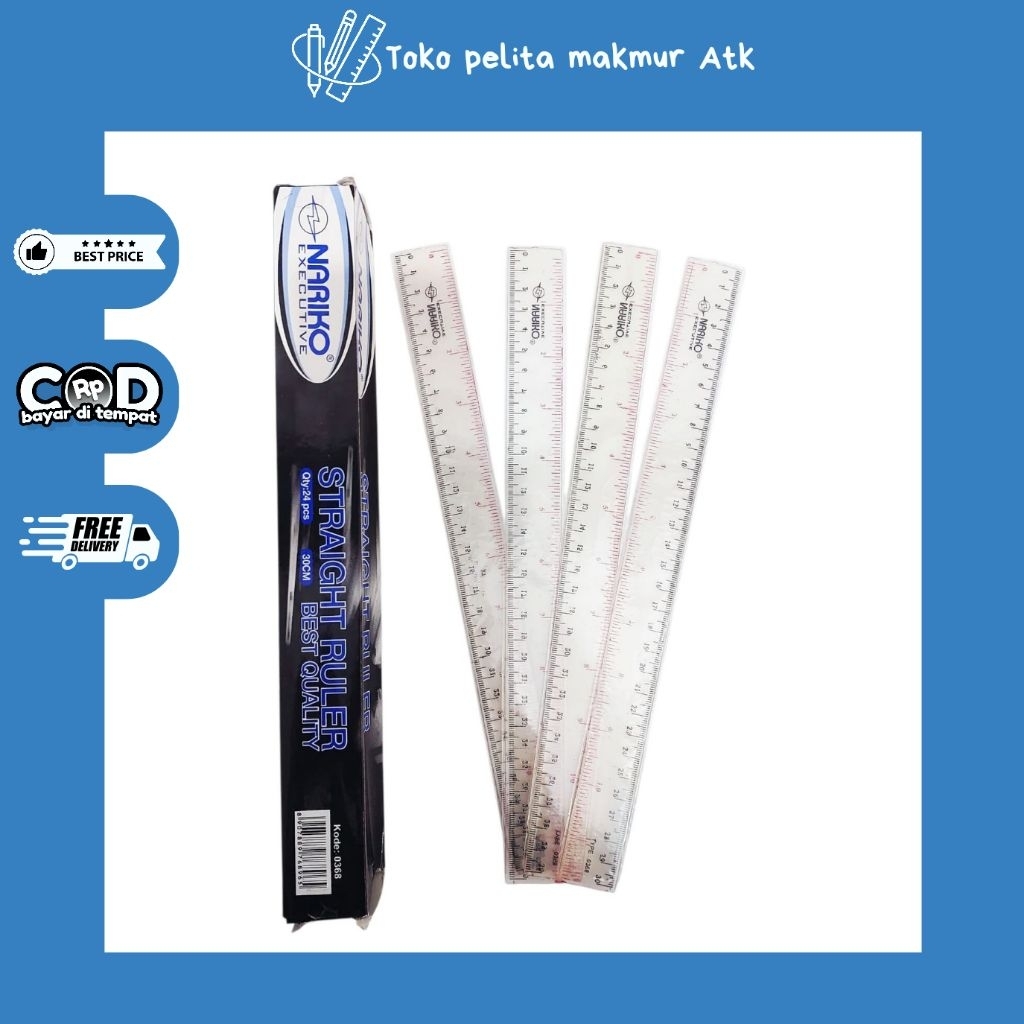 

PENGGARIS NARIKO 30CM ( 1 lusin)