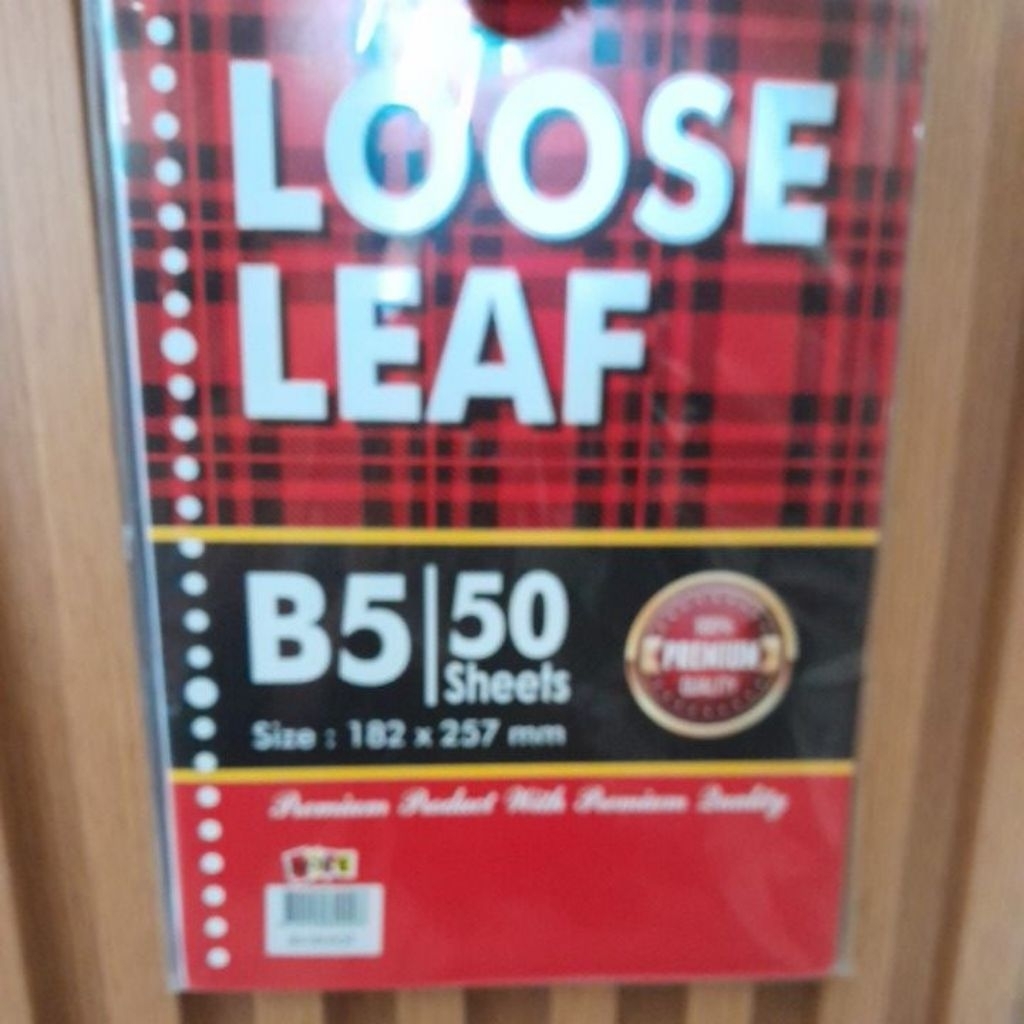

LOOSE LEAF B5-50 PLAIN HORE