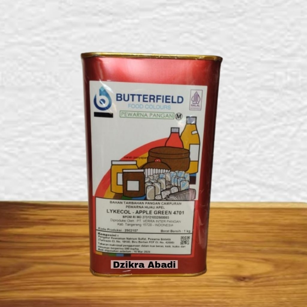 

Pewarna Makanan Bubuk Apple Green ( 4701 ) BUTTERFIELD 1 kg