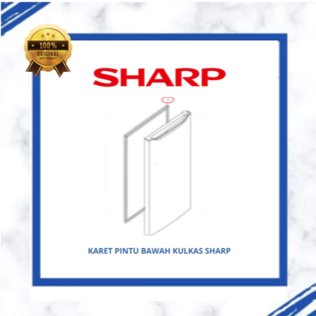 KARET PINTU BAWAH KULKAS SHARP SJ-235MF / SJ-235MD  / SJ-236 / SJ-316 ORIGINAL PPACRI701VREA