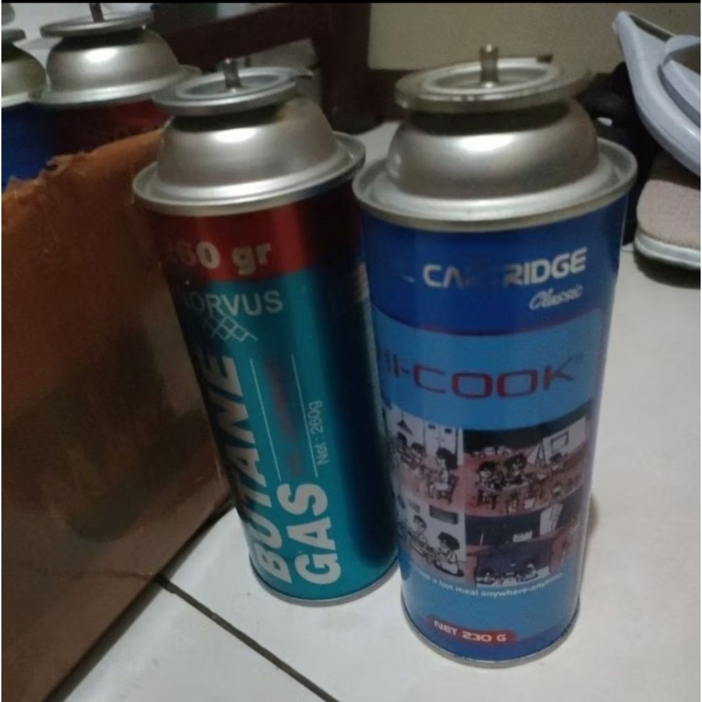 kaleng gas portable kosong