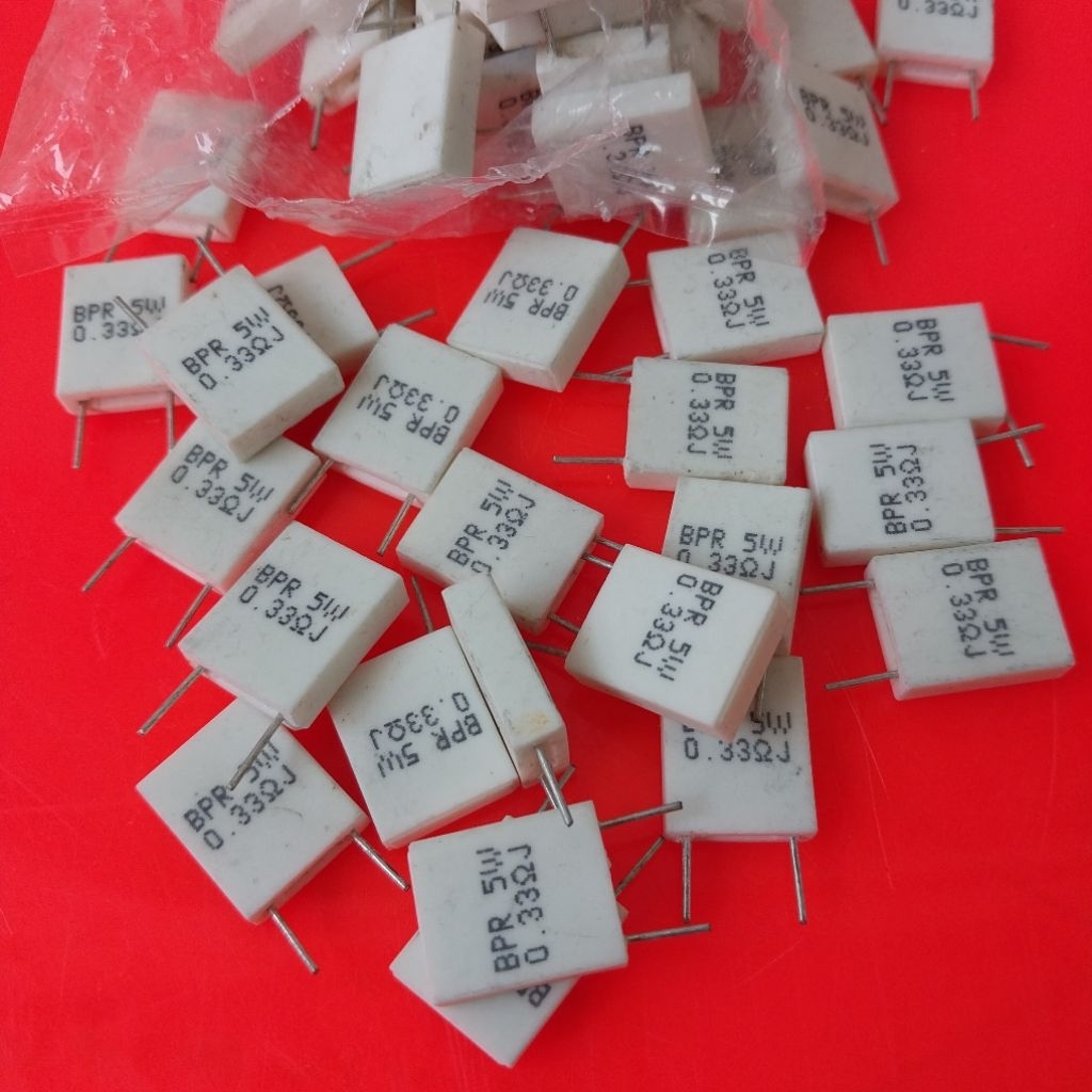 r kapur 0.33ohm 5w , r kapur 5w 0.33ohm , r kapur gepeng 5w 0.33ohm