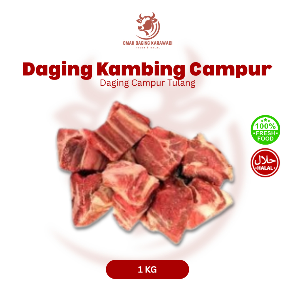 

Daging Kambing Campur Fresh Halal 1kg Tangerang