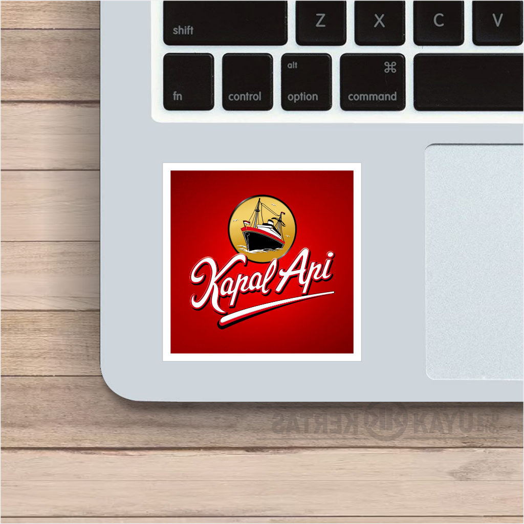 

Sticker Kapal Api | Stiker Vinyl Anti air + Laminasi