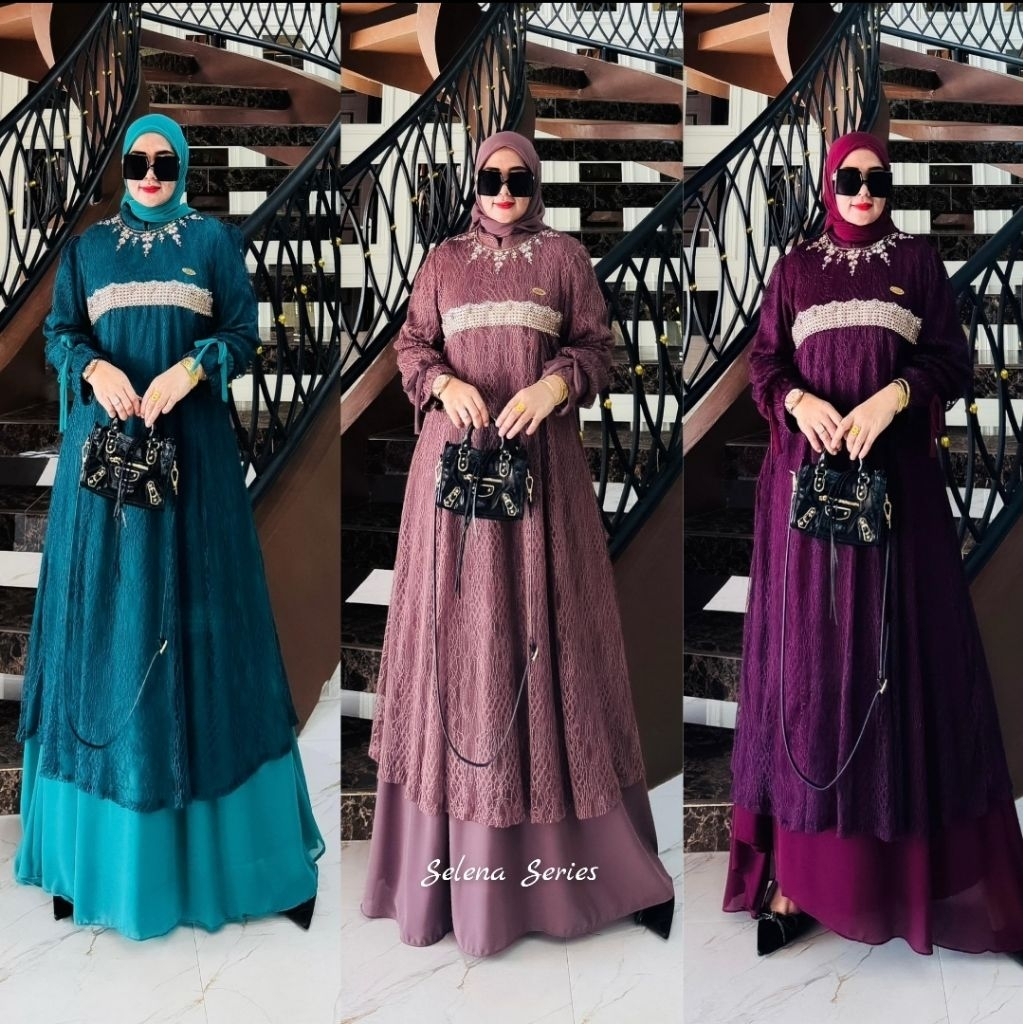 NEW SELENA SET BY AAIRIZ GAMIS PESTA TERBARU MEWAH