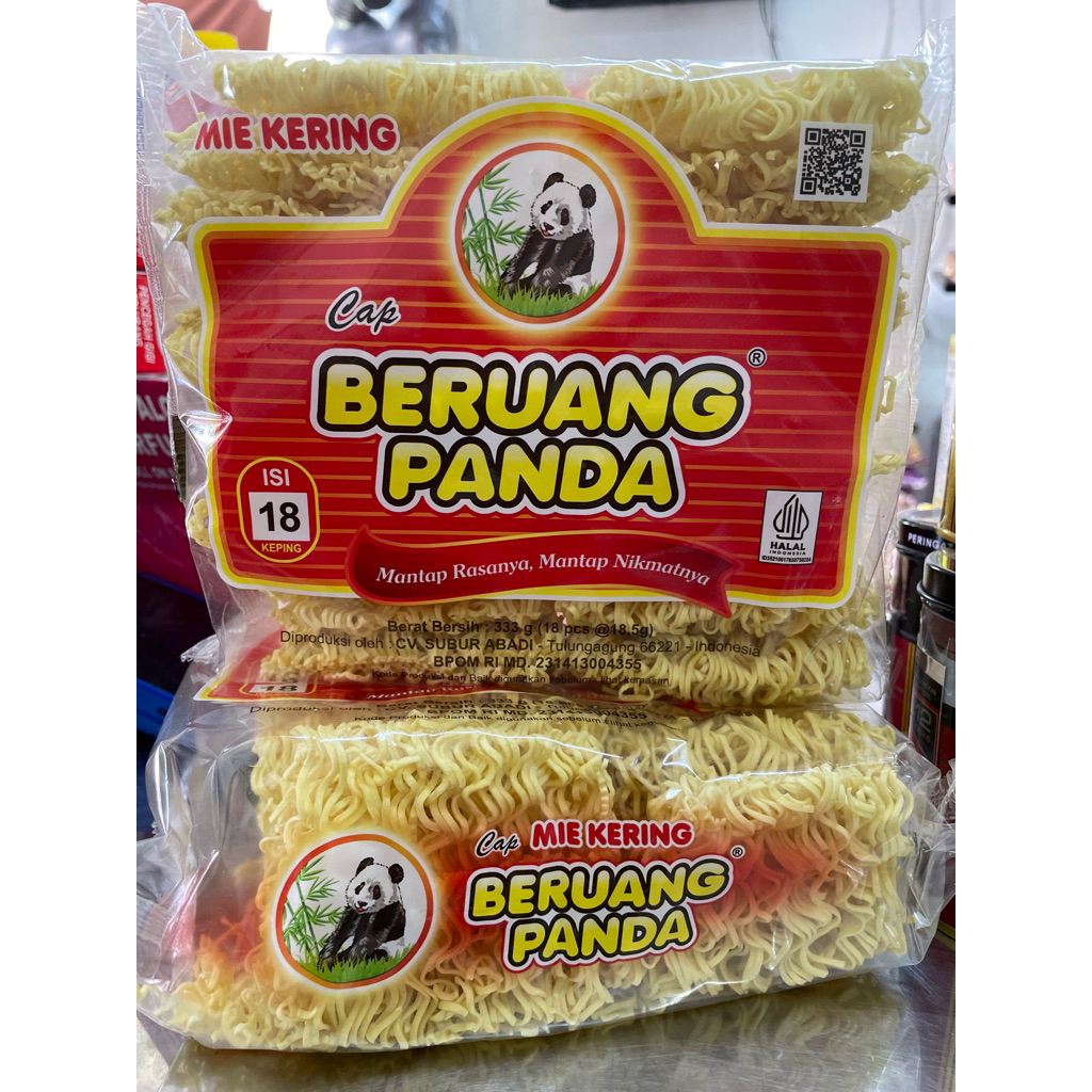 

Mie Kering Cap Beruang Panda kemasan 18 Keping