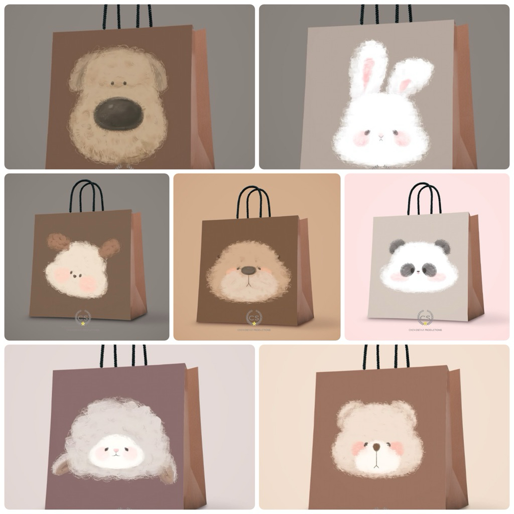 

Paperbag Custom Animal Goodie Bag Ulang Tahun Anak Tas Kado Tas Kertas Hampers Birthday