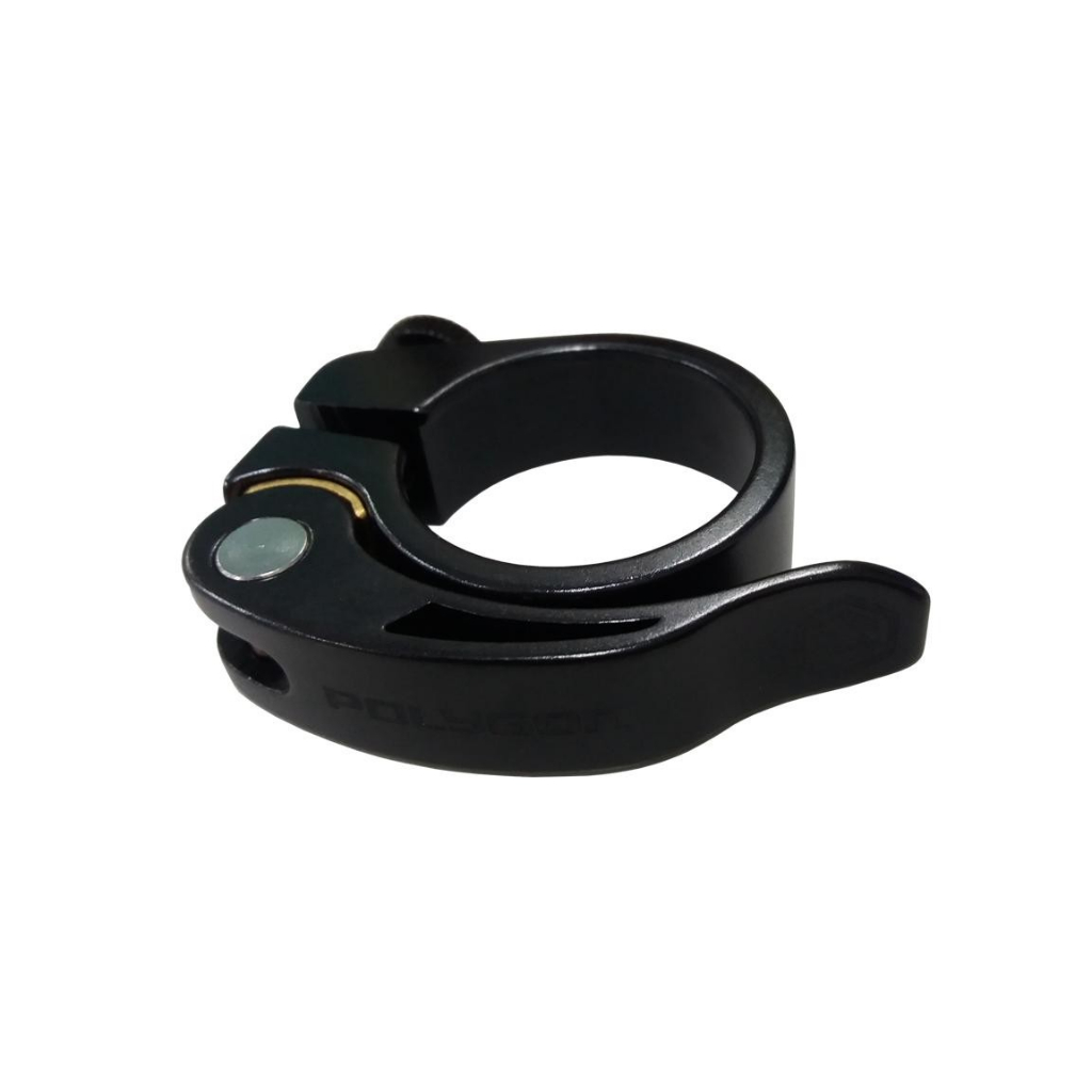 POLYGON SEAT CLAMP Alloy 35MM QR - Black