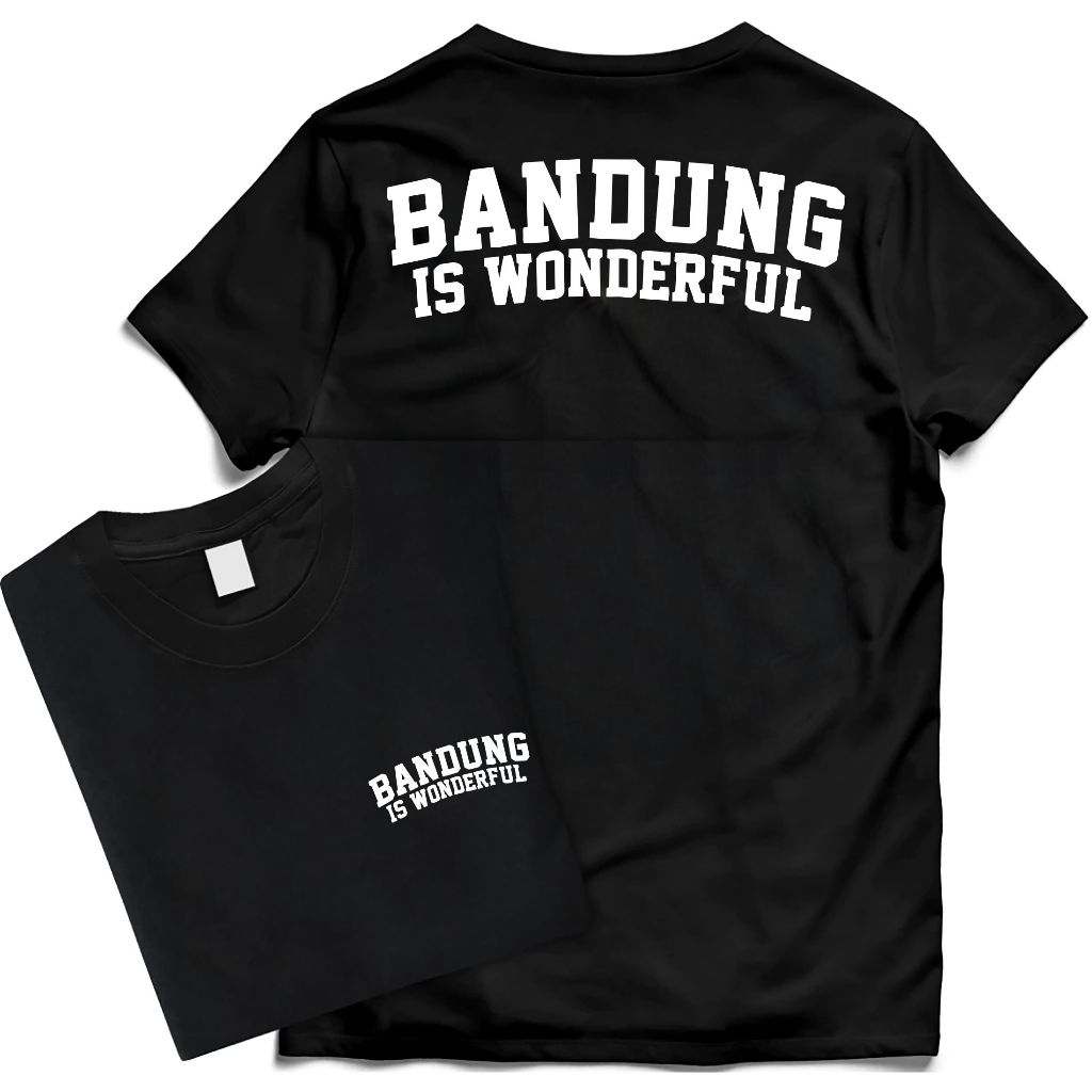 Kaos Distro Bandung Is Wonderful Persib bandung 24s tebal dan halus