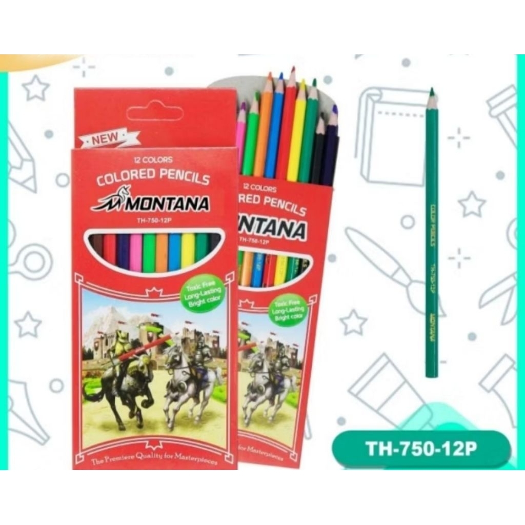

Pensil warna panjang 12 warna montana - 750- 12 p