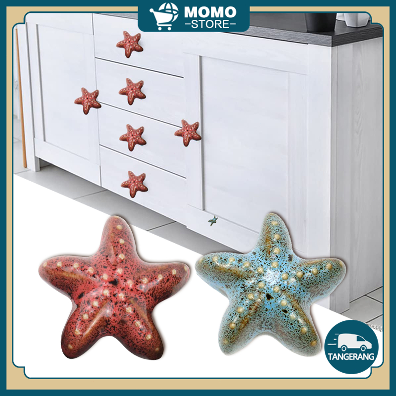 1.7*1.4*0.9Inch Handle Pintu Anak Bintang Laut Universal Handle Lemari Anak Bintang Laut