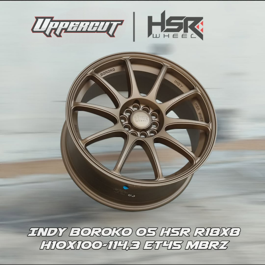 VELG MOBIL HSR INDY RING 18 UNTUK MOBIL YARIS CROSS, NEW AVANZA, INNOVA, HRV, XPANDER, XFORCE
